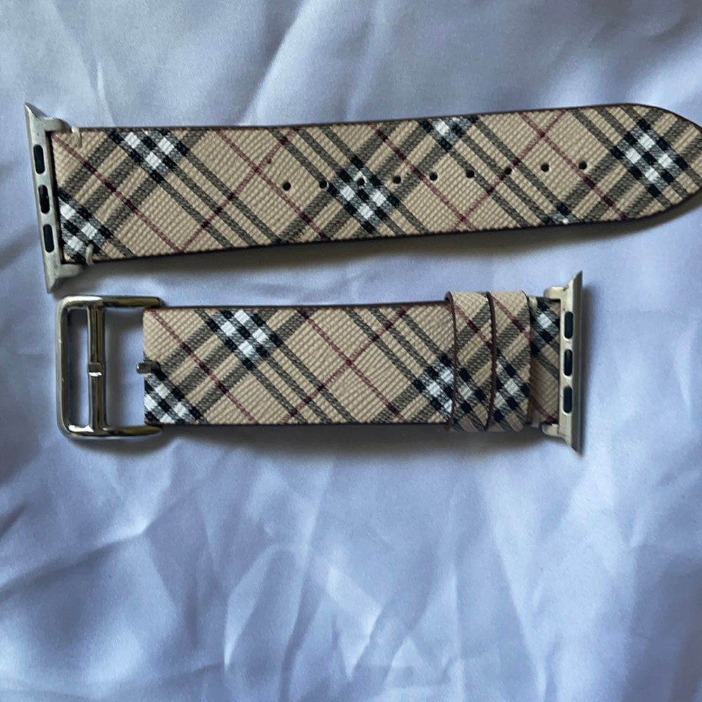 Burberry inspired Apple Watch band